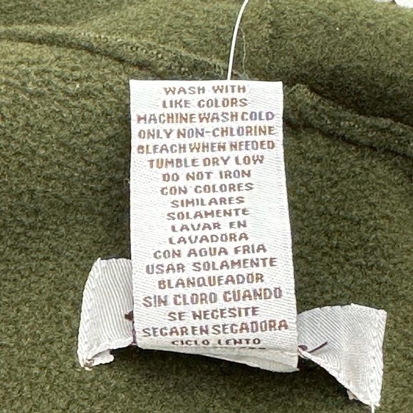 Le Moda Open Front Fleece Vest Cardigan Long Line Olive Green Pockets Lagenlook - Picture 3 of 9